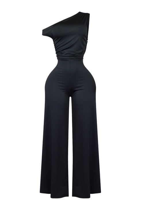Stacy Off Shoulder Wide Leg Jumpsuit