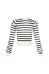 Breezy Touch Striped Knit Sweater