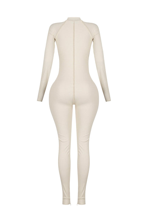 Stretch Fit Gym Ribbed Jumpsuit