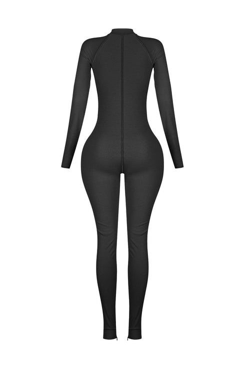 Stretch Fit Gym Ribbed Jumpsuit