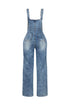 Easygoing Wide Leg Denim Jumpsuit