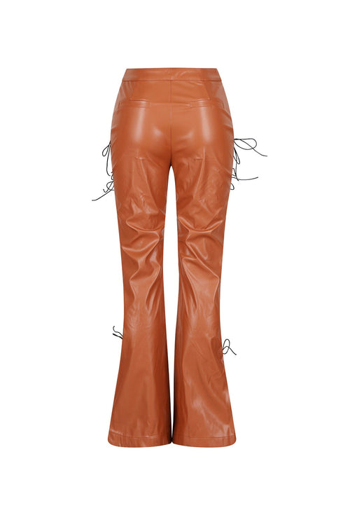 Lublin Heat Lace Up PU Pants
