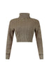 Vittoria Turtle Neck Cable Knit Sweater