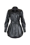 Zephyra PU Shirts Dress