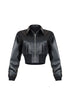 Midnight Rider PU Bomber Jacket