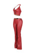 Vegas Vice PU Halter Top & Pants SET
