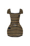 Gigi Stripe Cuddle Mini Dress