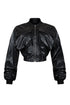 Milan Faux Leather Cargo Jacket