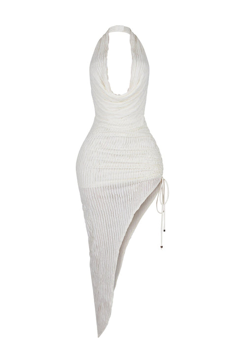 Seraphine Ruffle Cowl Neck Maxi Dress