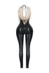 Dominique Night PU Jumpsuit