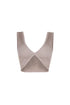 Journee Deep V Ribbed Crop Top