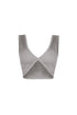 Journee Deep V Ribbed Crop Top
