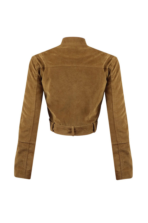 Better Now Long Sleeve Suede Jacket