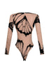 Midnight Burnout Butterfly Mesh Bodysuit