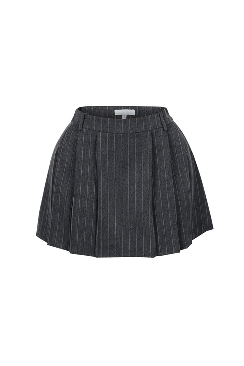 Kamali Pin Stripe Woven Tailored Mini Skirt