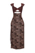 Dalia Leopard Lace Bralette Maxi Dress