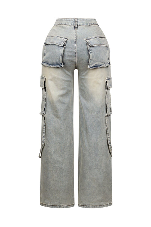 Kylan Metal Trim Baggy Jeans