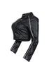 Fall For You PU Crop Jacket