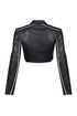 Fall For You PU Crop Jacket