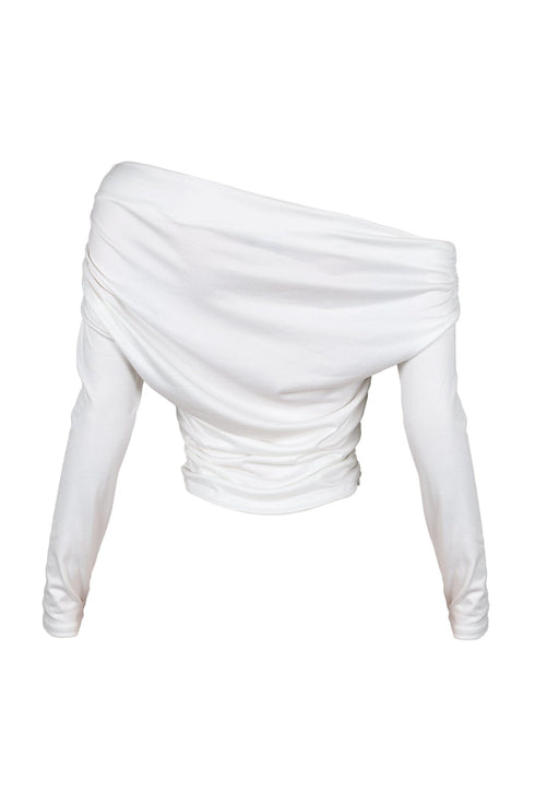 Angelina Off Shoulder Ruched Top