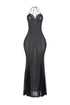 High Shine Mermaid Halter Dress