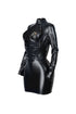 Fearless Cut PU Mini Dress