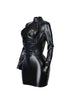 Fearless Cut PU Mini Dress