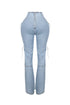 Marise High Waist Lace Up Jeans