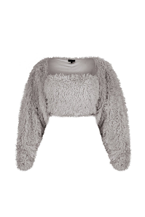 Coquette Poodle Tank Top With Bolero SET