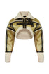 Jana Washed PU Mustang Crop Jacket