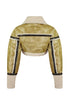 Jana Washed PU Mustang Crop Jacket