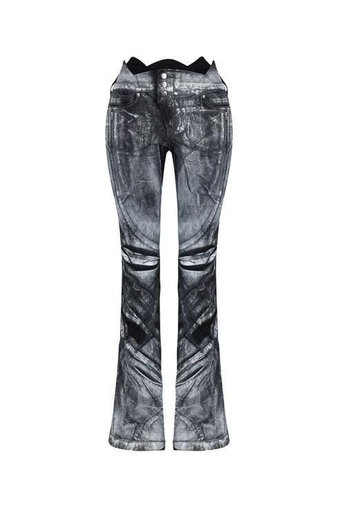 Paint Stroke Denim Pants