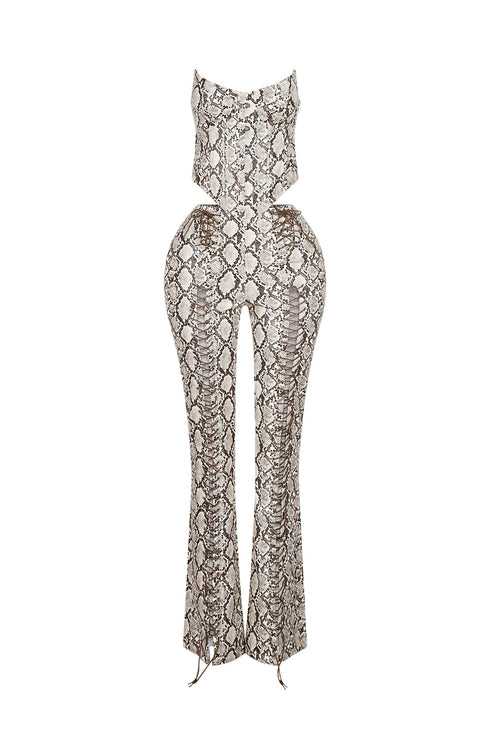 Santa Fe PU Corset Top & Pants SET