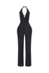 Novara Rhinestone Cowl Neck Jumpsuit