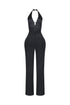 Novara Rhinestone Cowl Neck Jumpsuit