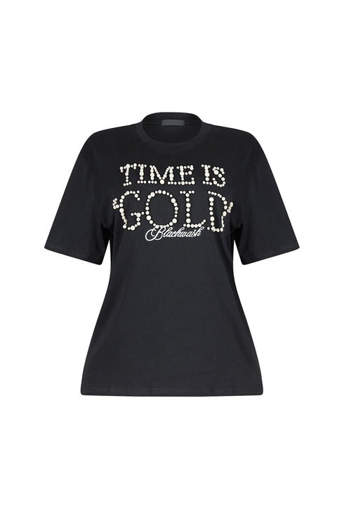 Jisu Pearl Embellished Boxy Top