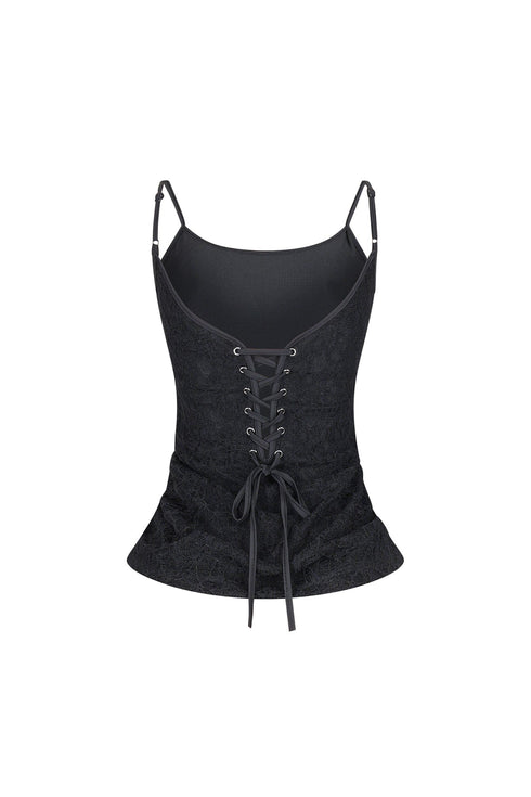 Vionna Rhinestone Graphic Tank Top