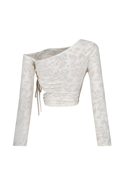 Chloe Burnout Mesh Cutout Top