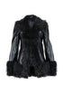 Katy PU Faux Fur Trim Jacket