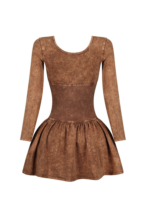 Chelsea Mineral Washed Corset Mini Dress