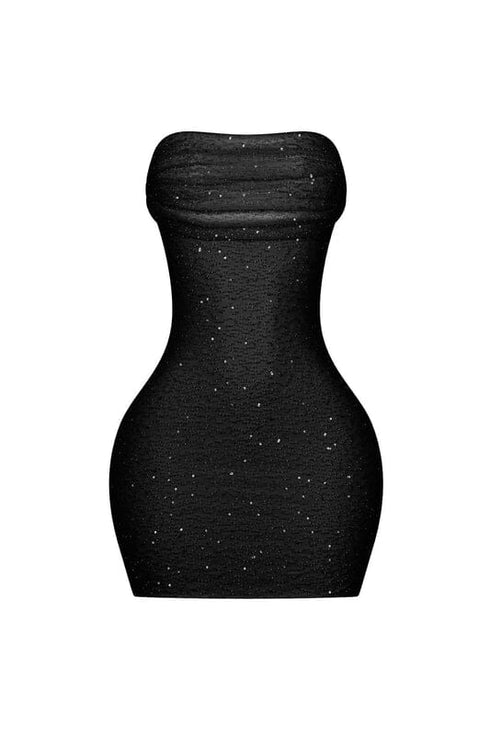 Greer Mesh Beaded Mini Dress