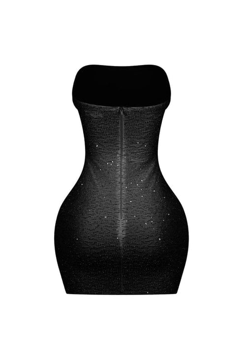 Greer Mesh Beaded Mini Dress