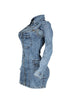 Belinda Overall Strap Denim Mini Dress