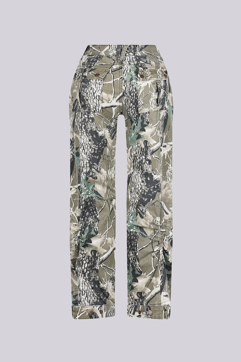 Outlaw Camo Print Denim Jeans