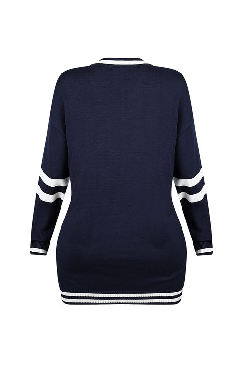 Devyn Oversized Jersey Sweater Top