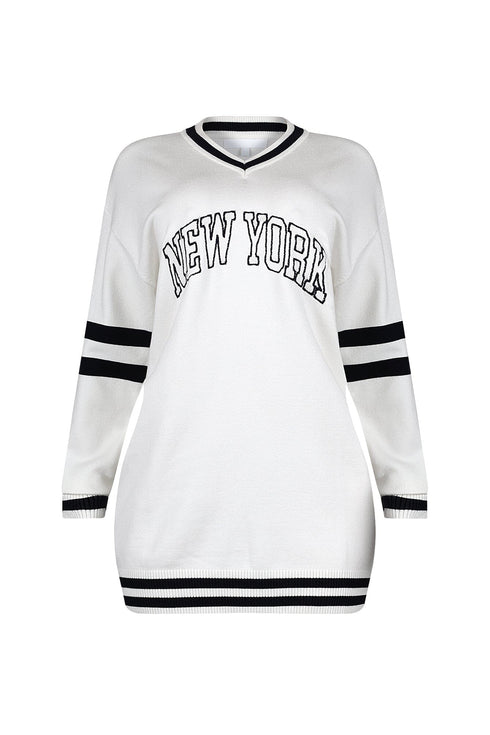 Devyn Oversized Jersey Sweater Top