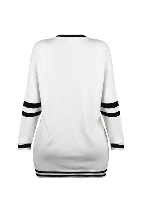 Devyn Oversized Jersey Sweater Top