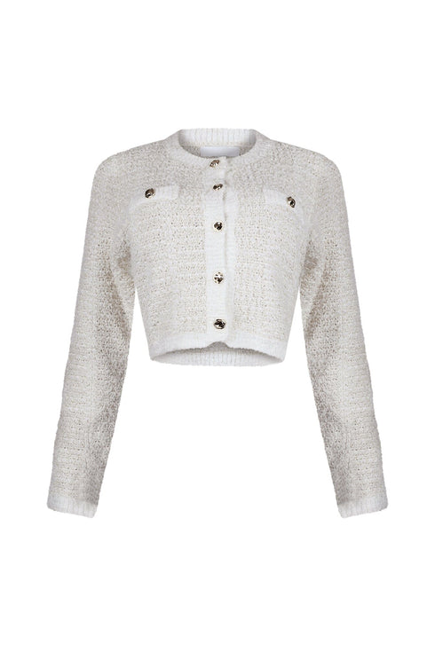 Sasha Lurex Cardigan Top