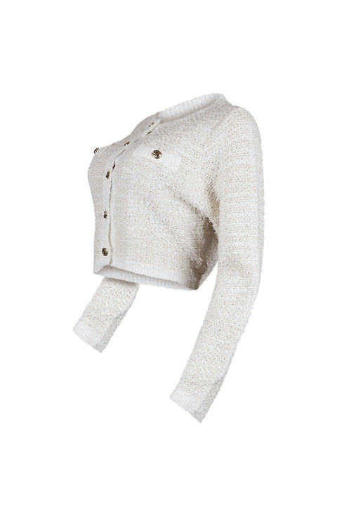 Sasha Lurex Cardigan Top