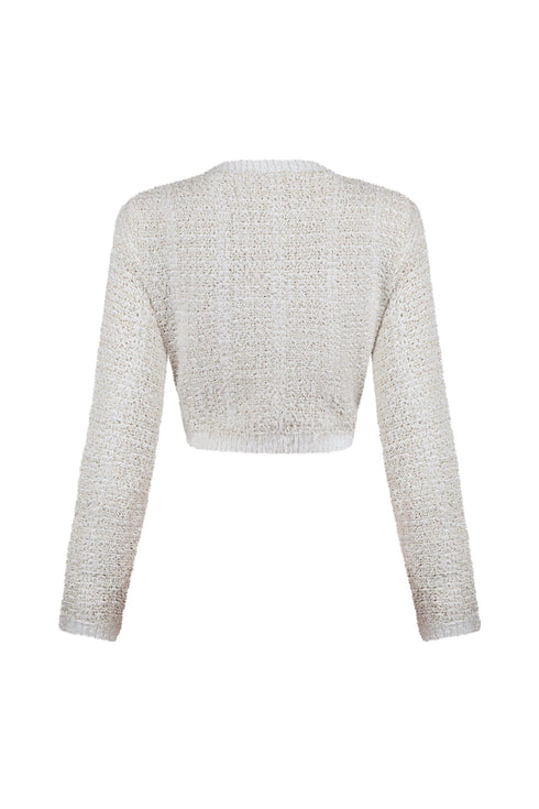 Sasha Lurex Cardigan Top